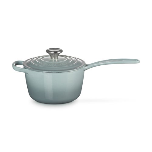 1.75qt Signature Cast Iron Precision Pour Saucepan, Sea Salt