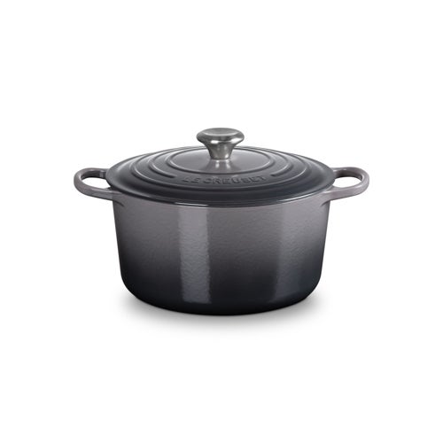 6.5qt Signature Cast Iron Deep Round Dutch Oven, Oyster