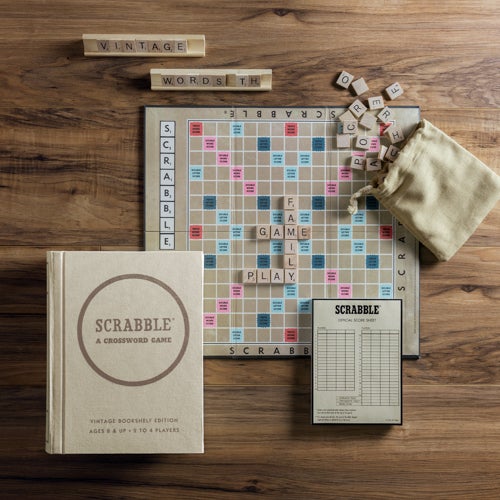 Scrabble Vintage Bookshelf Edition Board Game, Ages 8+ Years