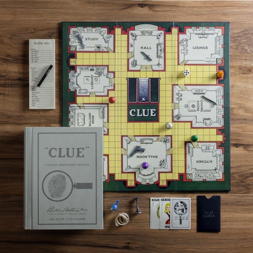 Clue Vintage Bookshelf Edition Board Game, Ages 8+ Years