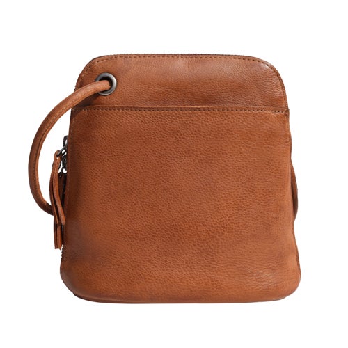 Lilly Leather Crossbody Bag, Cognac