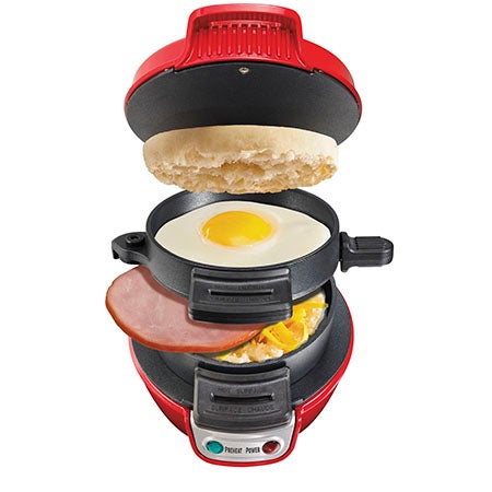 Breakfast Sandwich Maker, Red