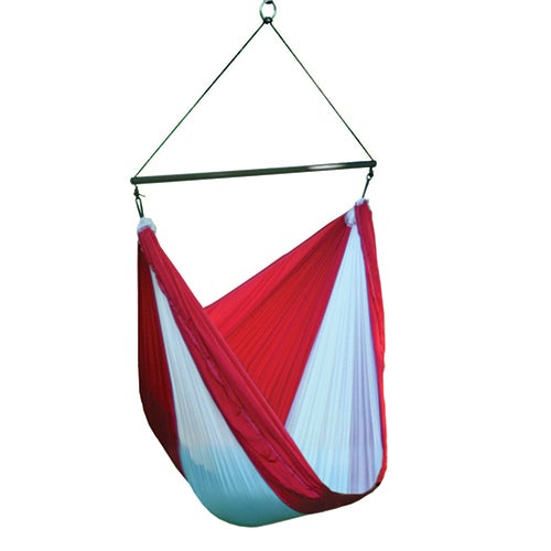 GO2 Traveler Portable Camping Chair, Red/White