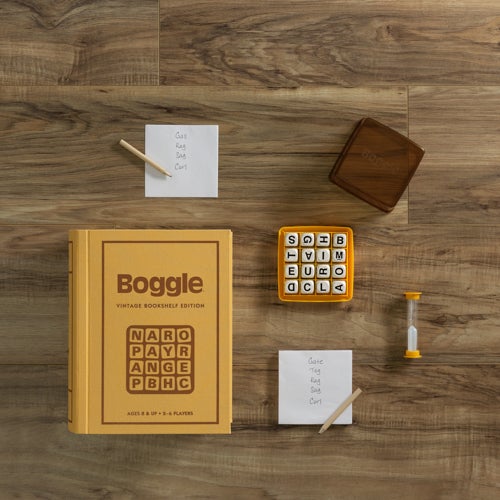 Boggle Vintage Bookshelf Edition Board Game, Ages 8+ Years