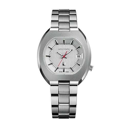 Unisex Legacy Automatic Silver-Tone Stainless Steel Watch, Silver Dial