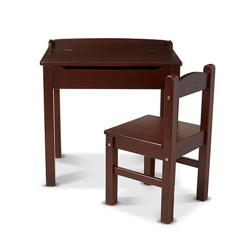 childs wooden desk and chair