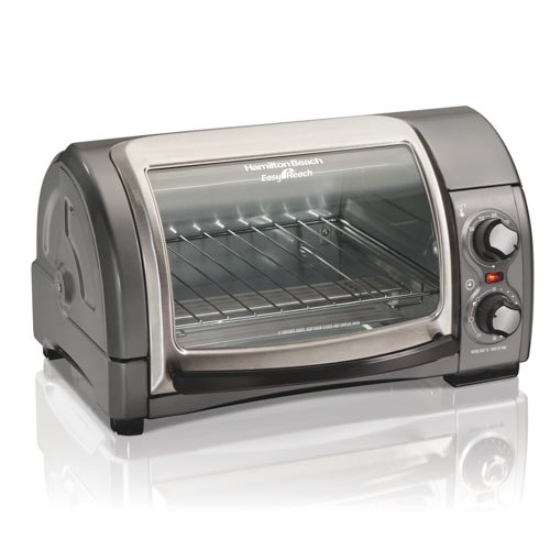 4 Slice Easy Reach Toaster Oven w/ Roll Top Door