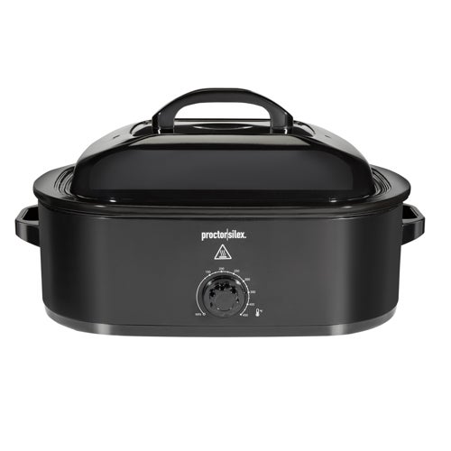 18qt Electric Roaster Oven, Black