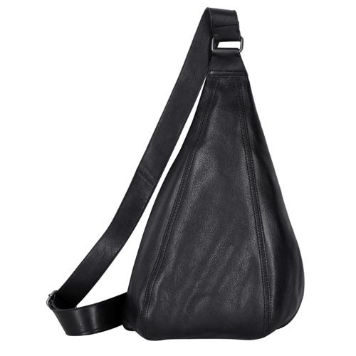 Hippie Leather Sling/Backpack, Black