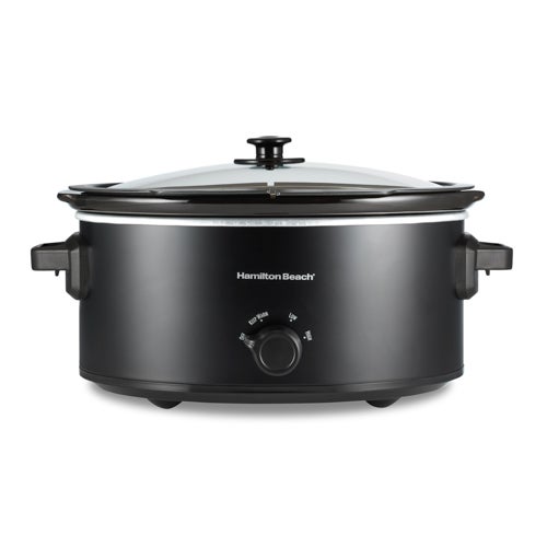 6qt Double-Dish Slow Cooker, Black