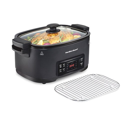 9-in-1 Searing Slow Cooker, Black