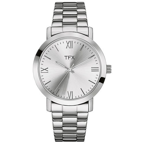 TFX Mens Stainless Steel Bracelet, White Dial