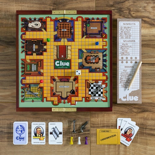 Clue Deluxe Travel Edition, Ages 8+ Years