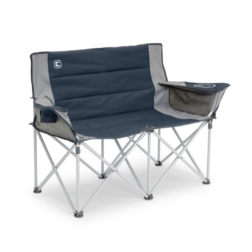 Loveseat Double Outdoor Camp Chair, Navy