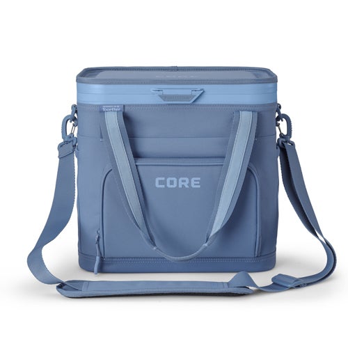 24 Can FlipBack No-Zip Box Cooler, Steel Blue