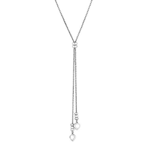 Silver Pearl Lariat Necklace | Power Sales