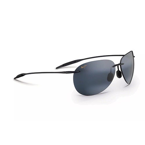Sugar Beach Polarized Sunglasses, Gloss Black Frame, Neutral Gray Lens