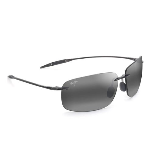Breakwall Polarized Sunglasses, Shiny Light Gray Frame, Neutral Gray Lens