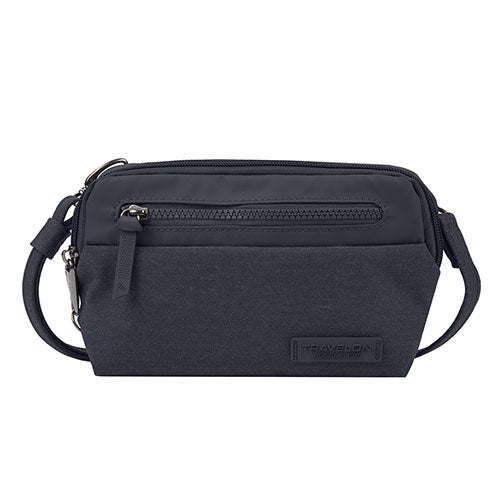 Anti-Theft Metro Convertible Small Crossbody, Navy Heather