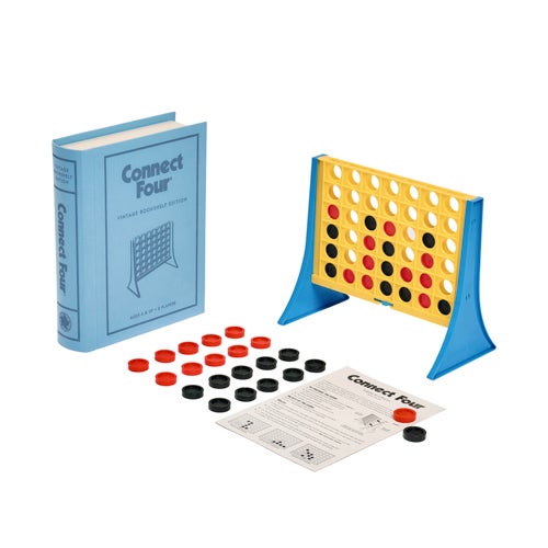 Connect Four Vintage Bookshelf Edition Board Game, Ages 6+ Years