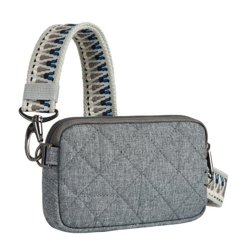 Boho Anti-Theft Phone Sling, Geo Gray Heather