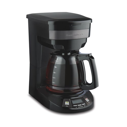 12 Cup Programmable Coffeemaker, Black & Stainless Steel