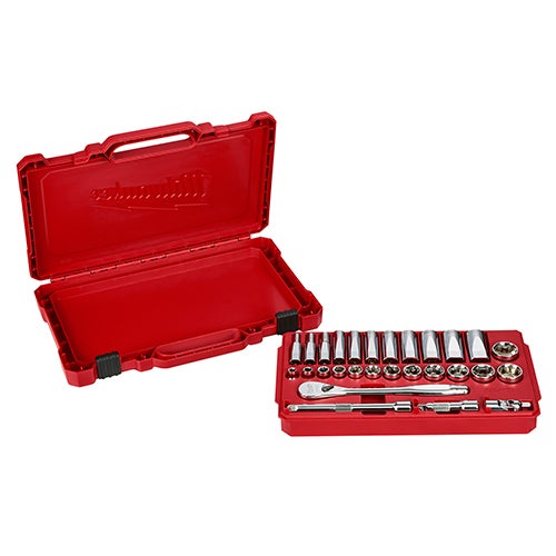 3/8" Drive 28pc Ratchet & Socket Set - SAE