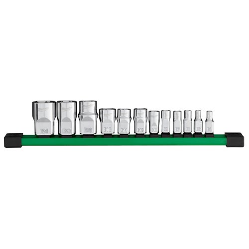 12pc 1/4", 3/8", & 1/2" Drive External TORX Socket Set