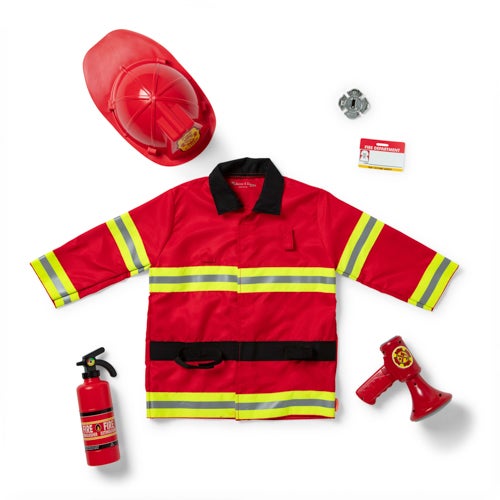 Fire Chief Role Play Costume Set, Ages 3-6 Years