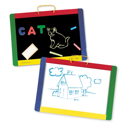 Magnetic Chalkboard & Dry-Erase Board, Ages 3+ Years