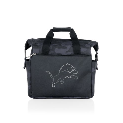 On The Go Lunch Bag Cooler - Detroit Lions, Black Camo