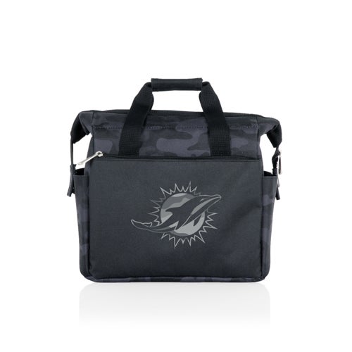 On The Go Lunch Bag Cooler - Miami Dolphins, Black Camo