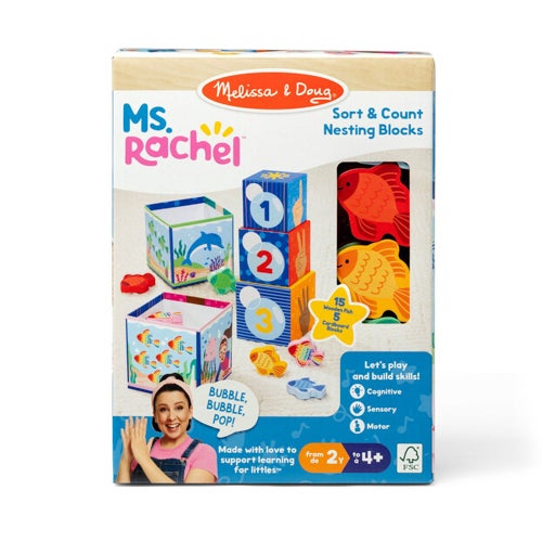 Ms. Rachel Sort & Count Nesting Blocks, Ages 2+ Years