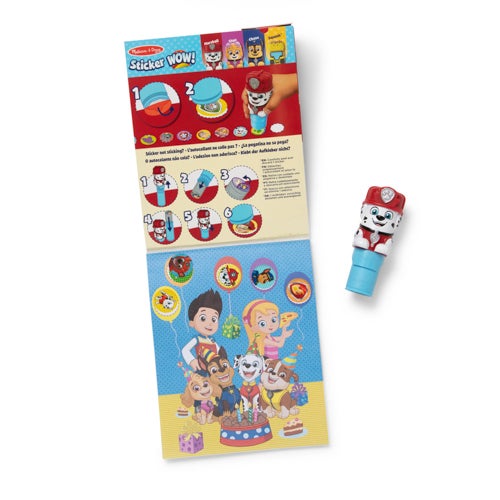 Sticker WOW! Activity Pad & Sticker Stamper - Marshall, Ages 3+ Years