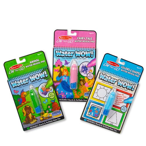 Water WOW! 3-Pack Set: Colors & Shapes, Fairy Tales, Animals, Ages 3+ Years