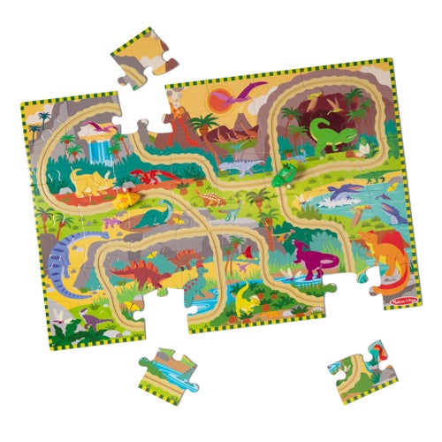 Dinosaur Adventure Tracks Floor Puzzle, Ages 3+ Years