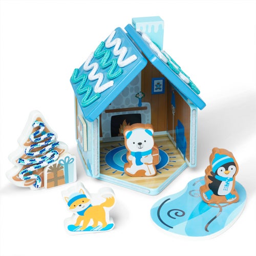 Wooden Gingerbread House Play Set - Winter Frost, Ages 3+ Years