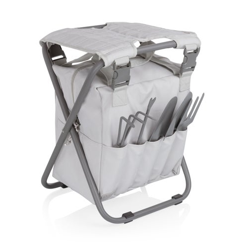 Gardener 2.0 Folding Seat w/ Tools, Fog Gray