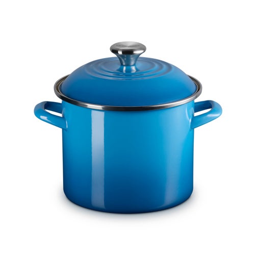 6qt Enamel on Steel Covered Stockpot, Marsille