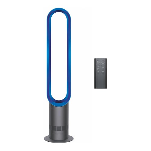 Cool AM07 Bladeless Tower Fan, Iron/Blue