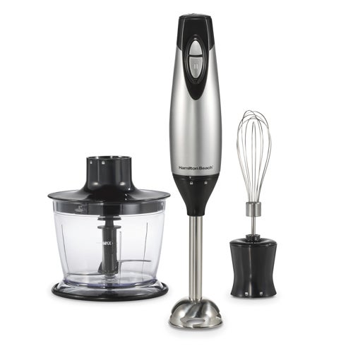 2 Speed Hand Blender w/ Whisk & Chopping Bowl