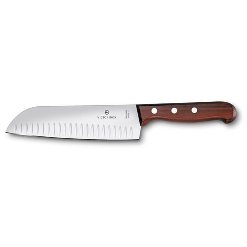 7" Wood Santoku Knife