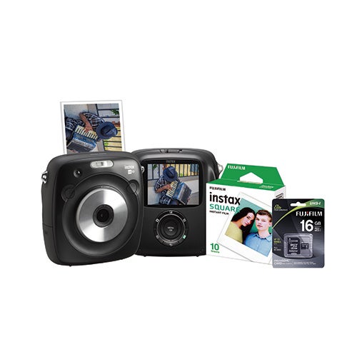 beddengoed Leerling Vervorming Instax SQUARE SQ10 Dig Hybrid Cam w/ 10 Count Film, Black | Power Sales