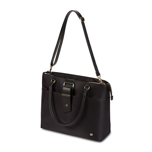 Ana 16" Laptop Tote, Black
