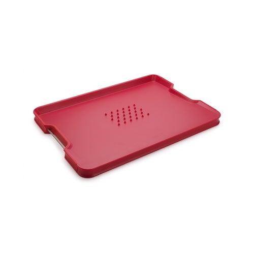 Cut & Carve Plus Multi-Function Large Cutting Board, Red