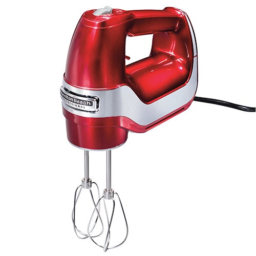 Professional 5 Speed Hand Mixer, Red