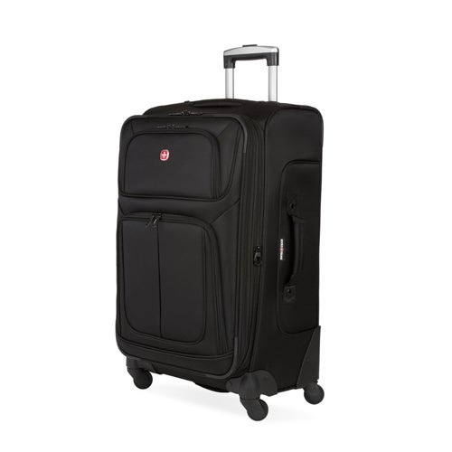 The Sion Medium Softside Checked Spinner, Black