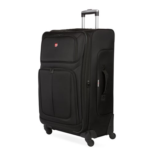 The Sion Large Softside Checked Spinner, Black