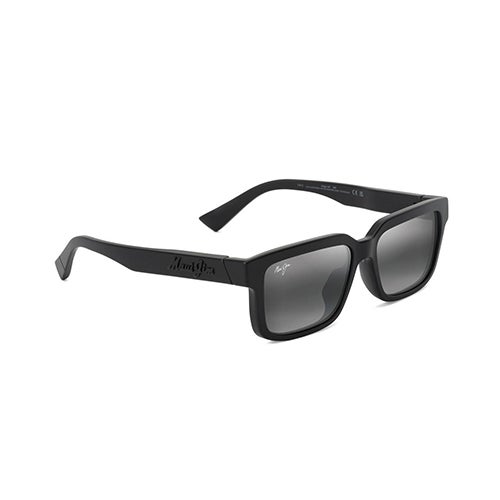 Hiapo Asian Fit Polarized Sunglasses, Matte Black Frame, Neutral Gray Lens