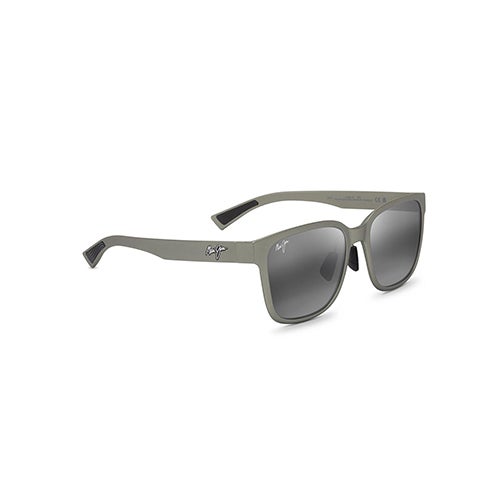 Pualele Asian Fit Polarized Sunglasses, Gray Green Frame, Neutral Gray Lens